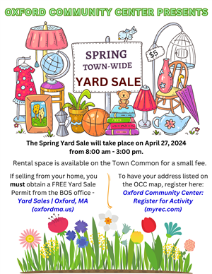 Spring yard sale 2024